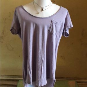 Lavender scoop neck tee
